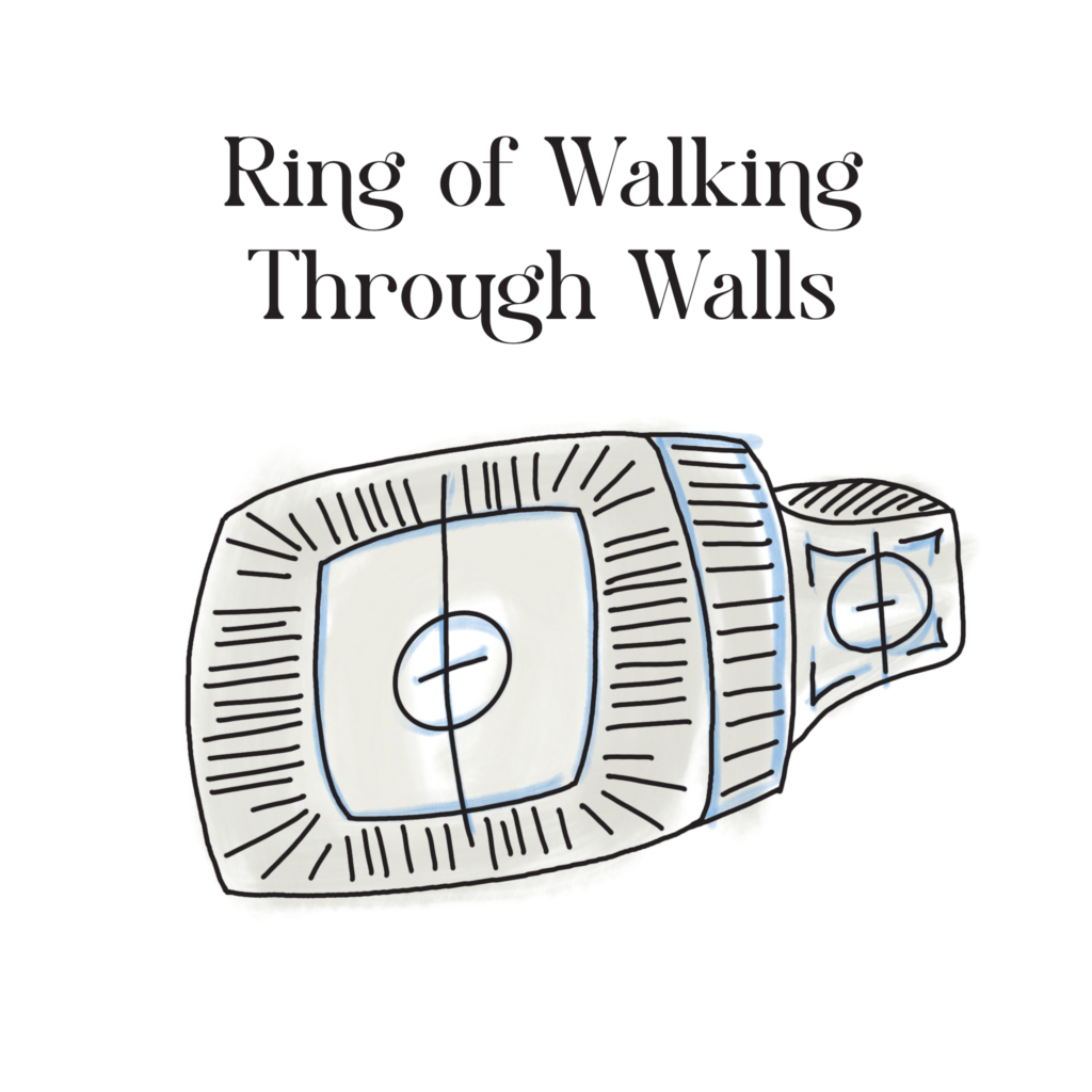 The ring of walking through walls